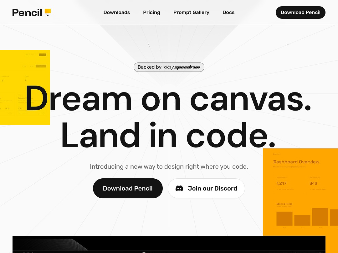 All About Framer hero section with neon yellow text over dark green diagonal leaf background and search bar below