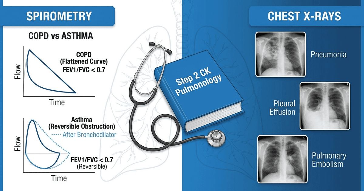 Cover: USMLE Step 2 CK Pulmonology: High-Yield Topics, COPD vs Asthma Vignettes and Exam Strategy (2026)