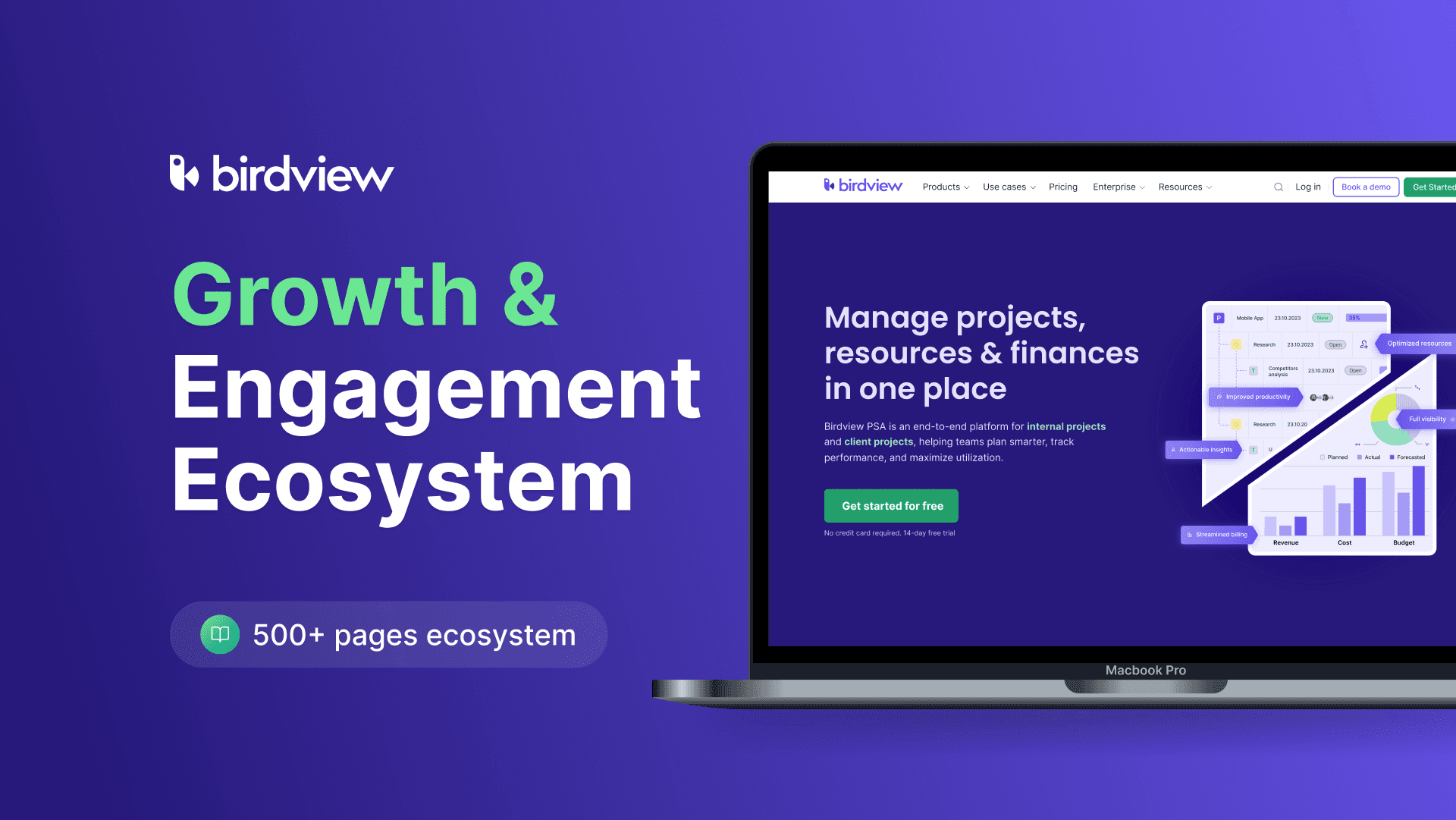 Laptop showing Bloomy UI
