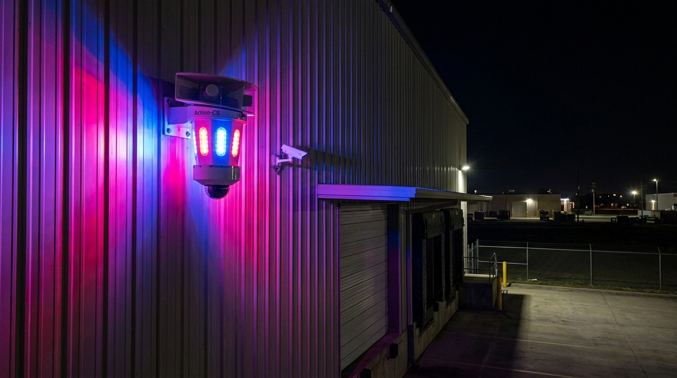 Camera with flashing lights and sirens