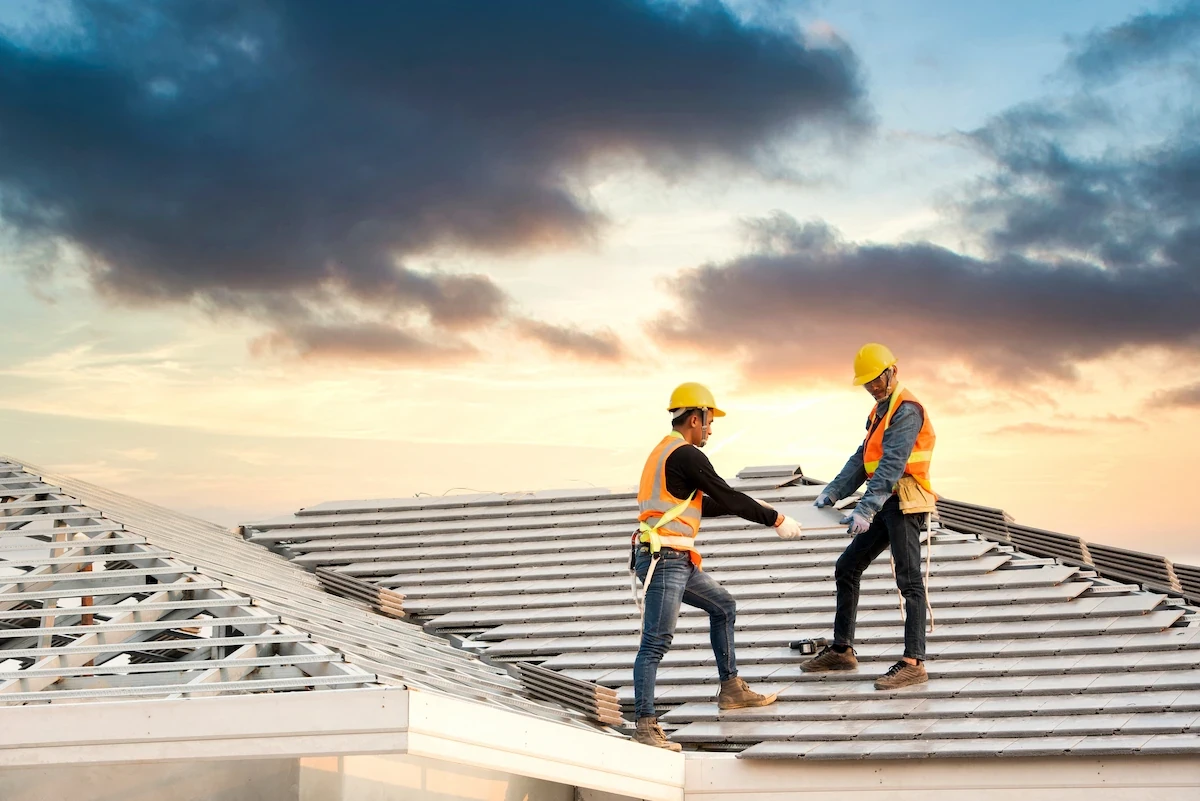 Robby's Roofing team providing professional residential roofing and repair services