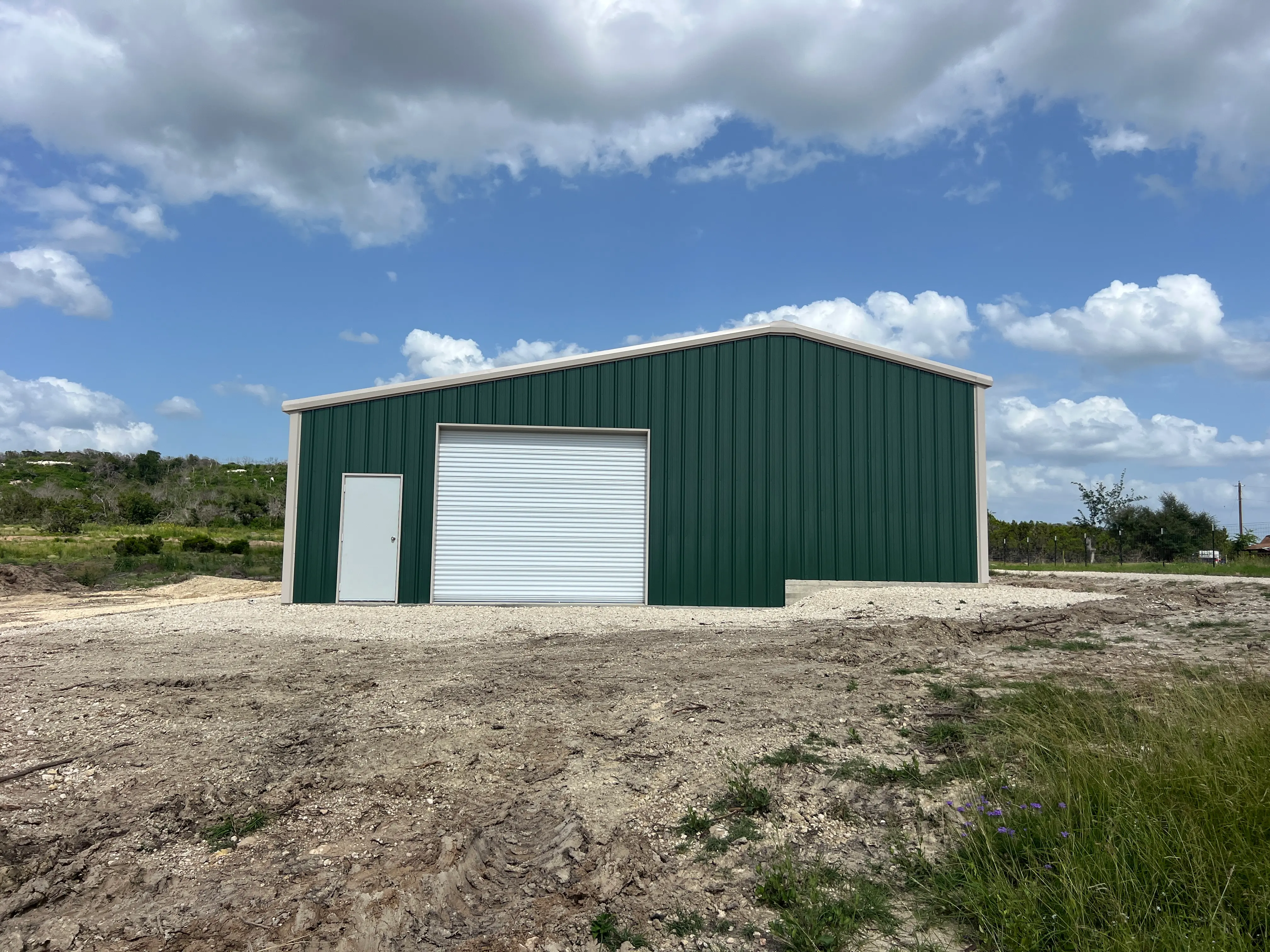 Two Tier Ag Barn: West Side Exterior Gatesville, Texas Perks Metal Works