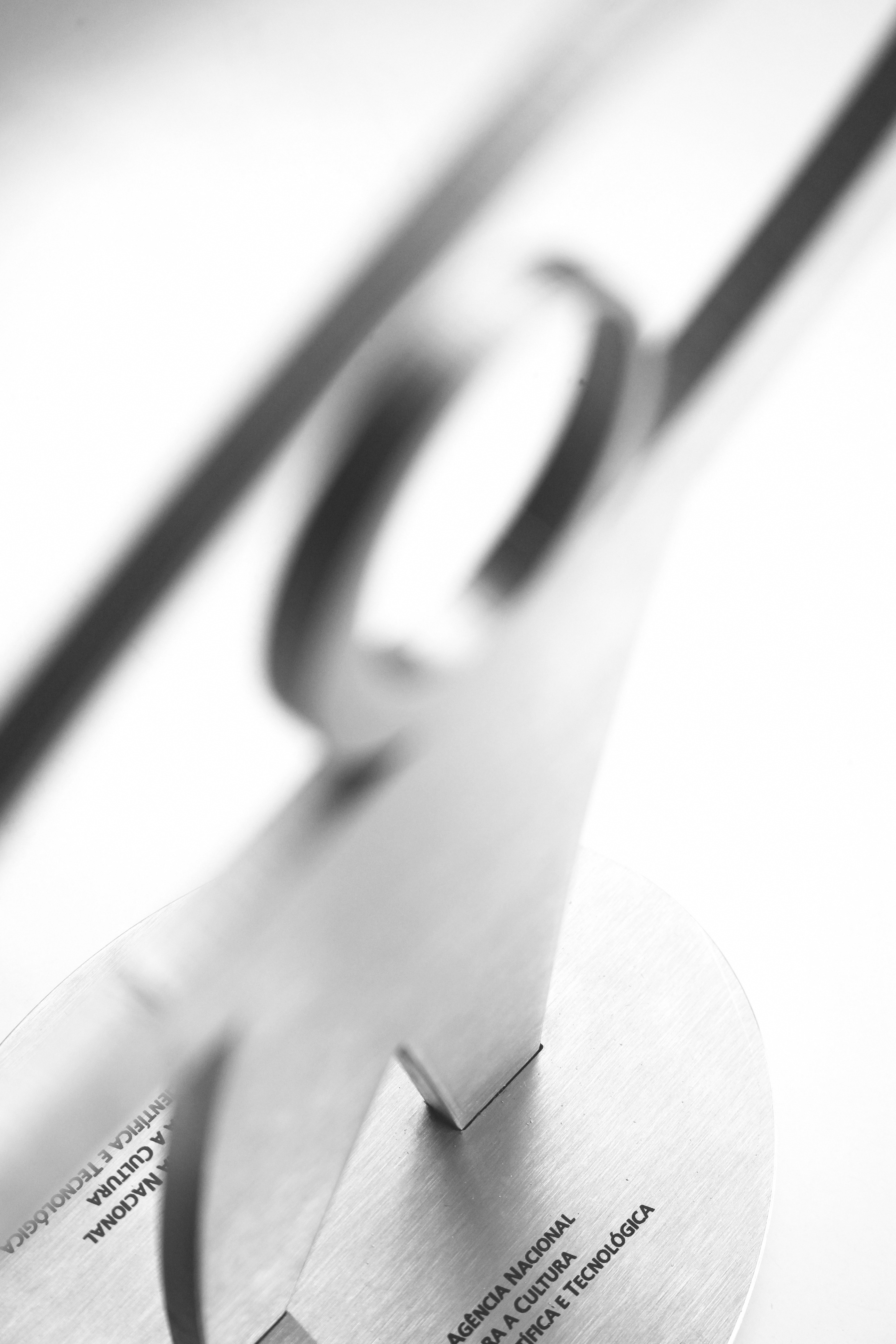 an image of a brushed steel trophy