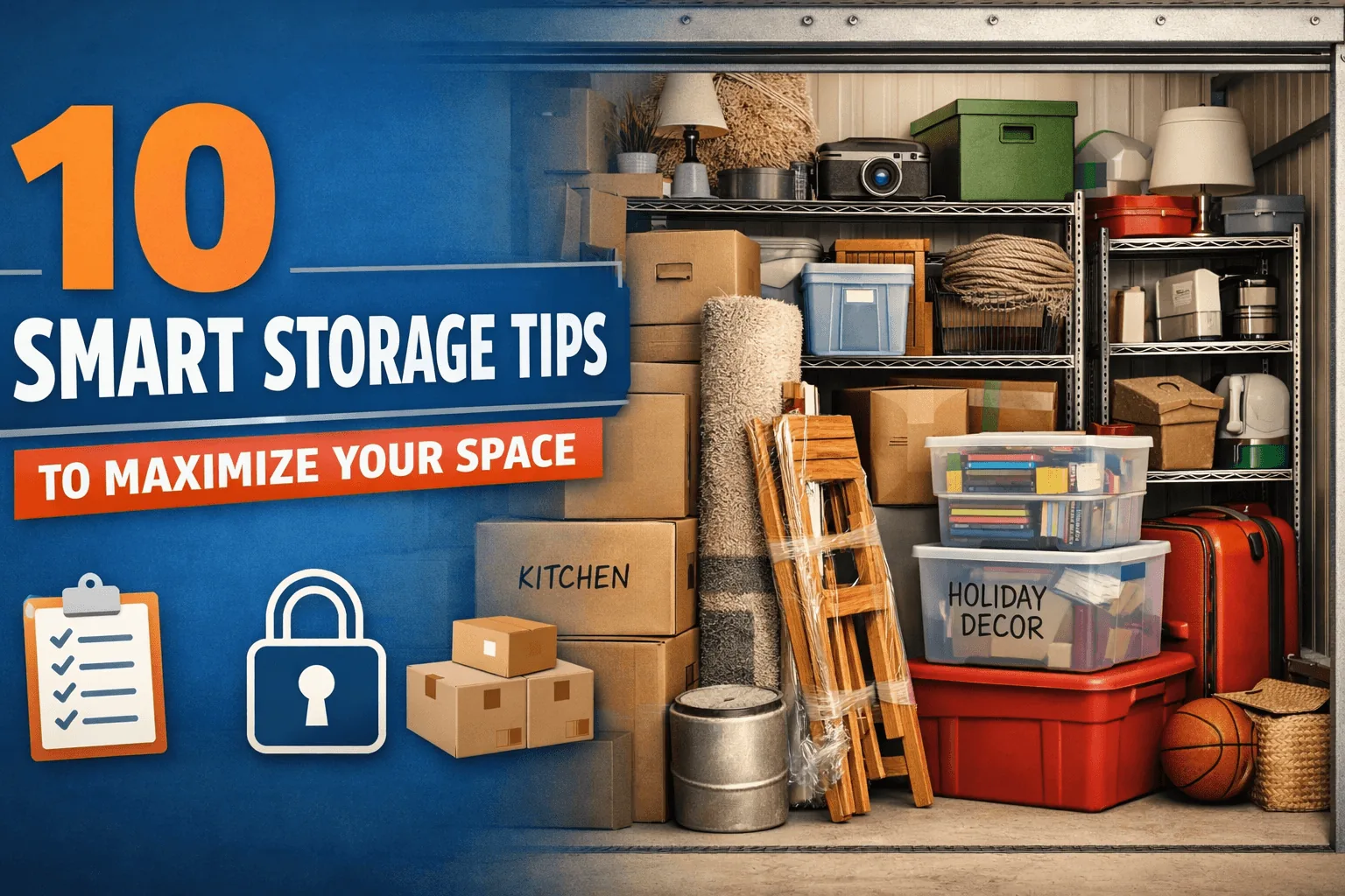 Ten smart tips for maximizing storage unit space