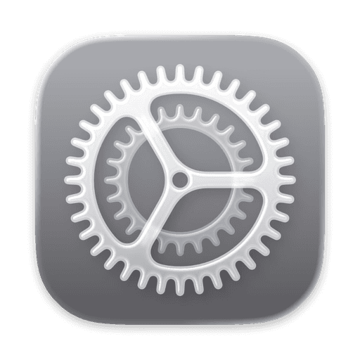 MacOS Dock Settings Icon
