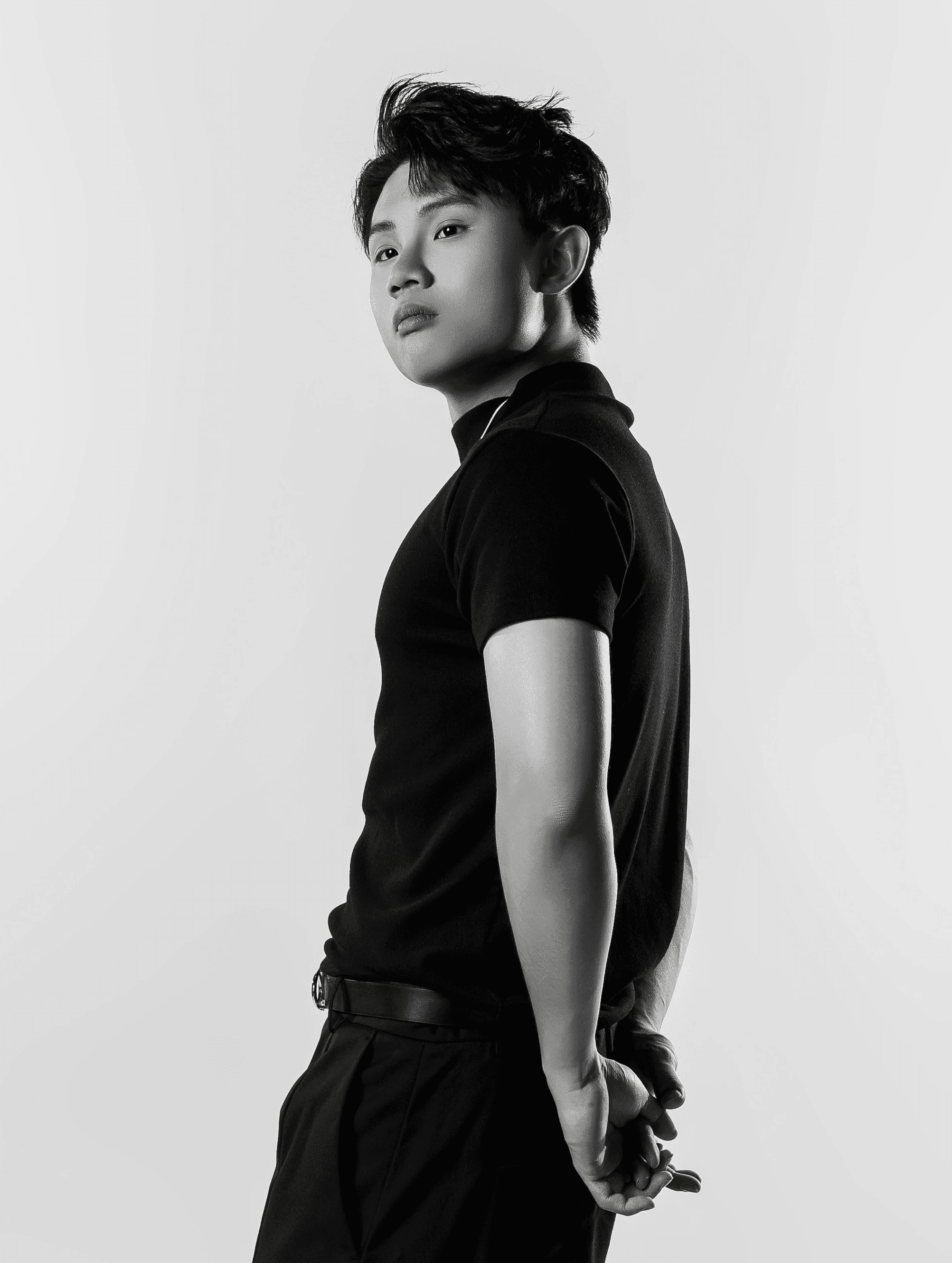 A Black male model