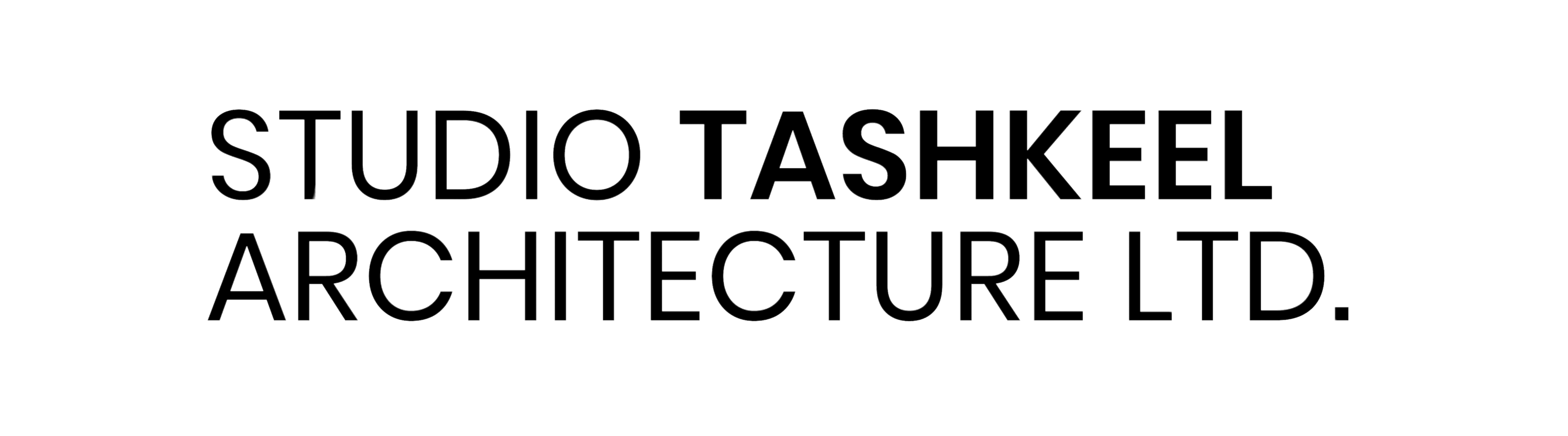Logo of the Studio Tashkeel Architecture Firm