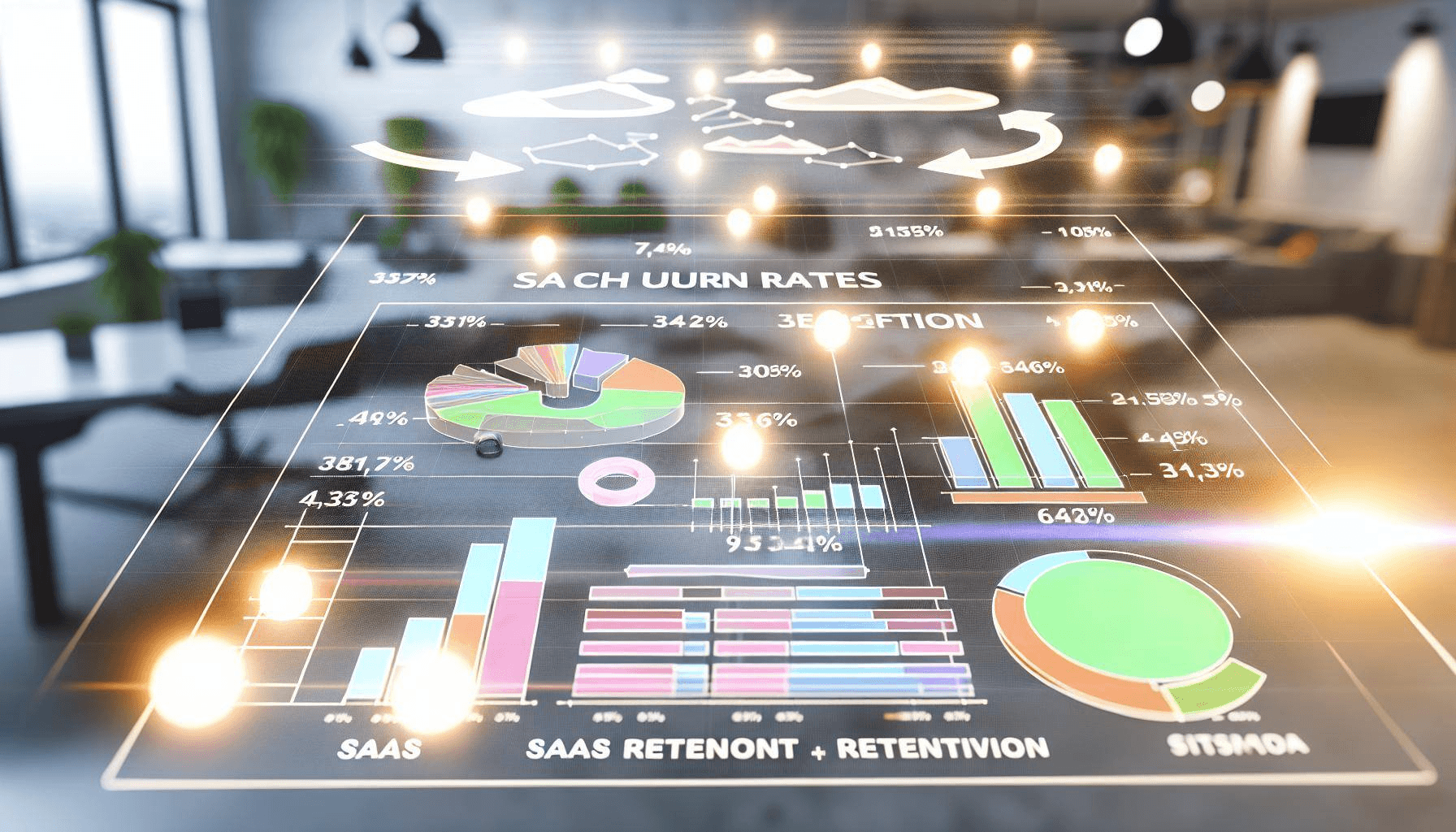 Digital dashboard displaying SaaS data - Gainsight Alternatives