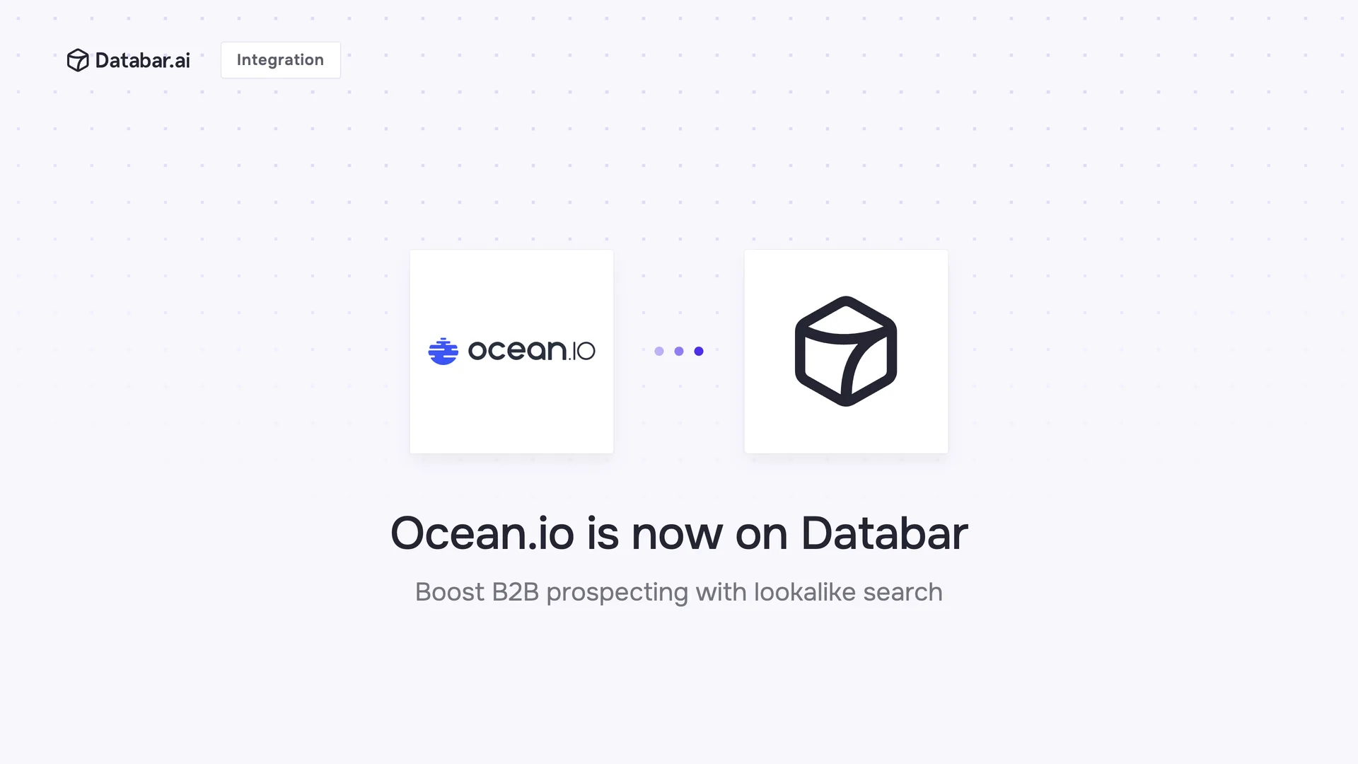 Ocean.io is now on Databar — integration announcement