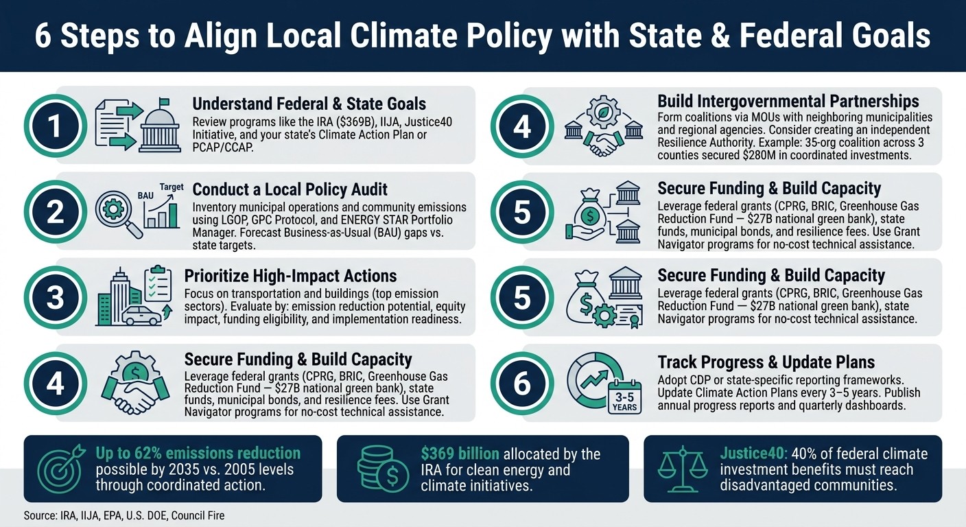 6 Steps to Align Local Climate Policy with State & Federal Goals