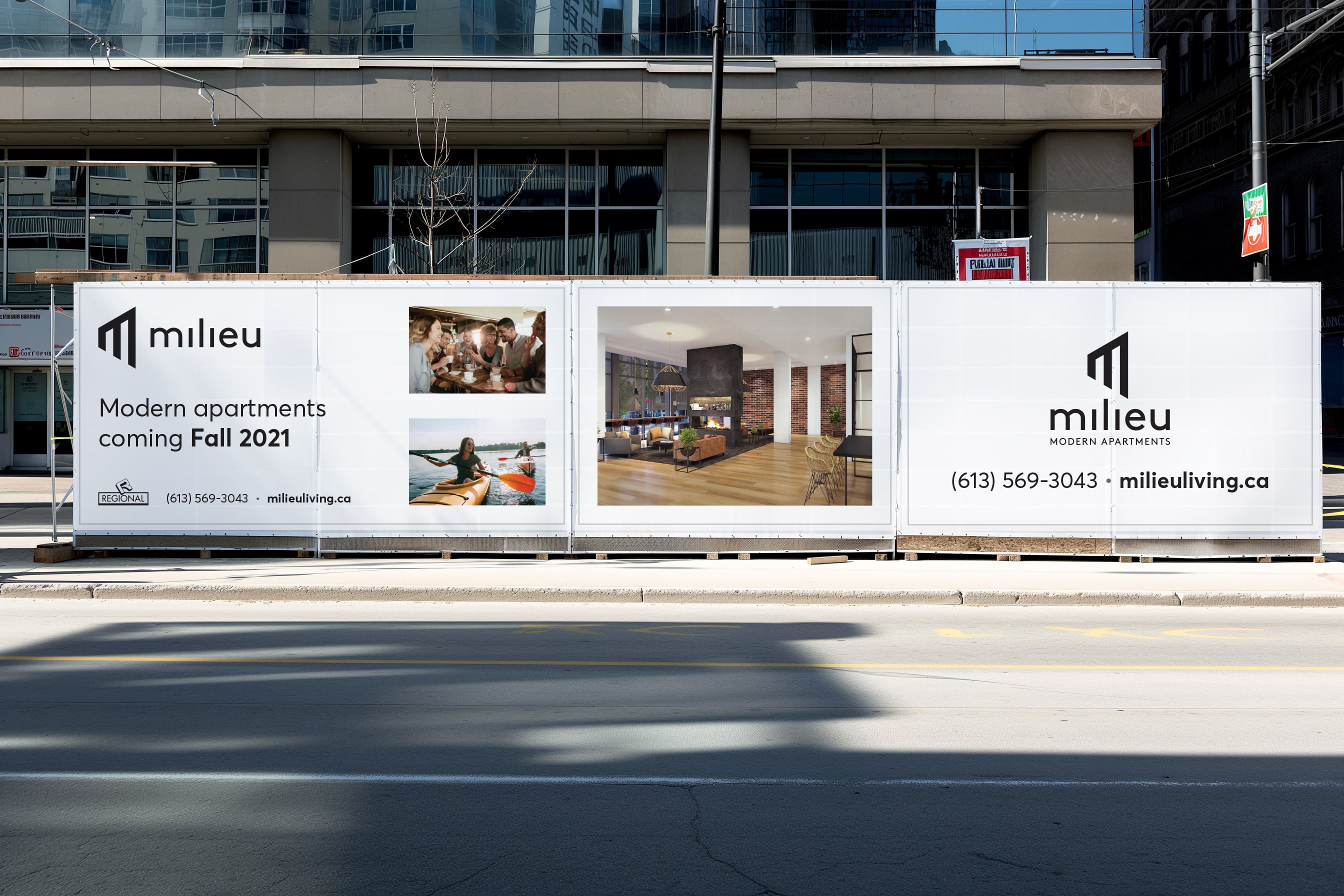 Milieu Hoarding design.