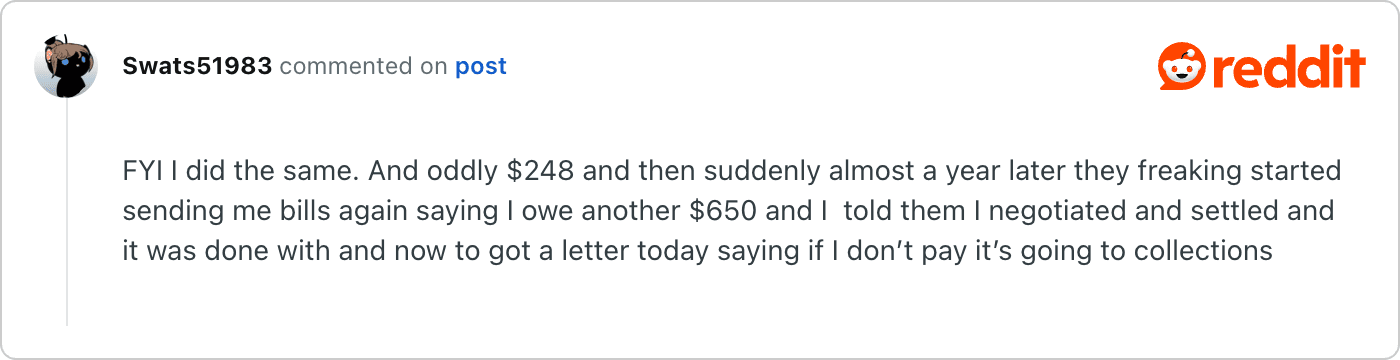 Post on Reddit
