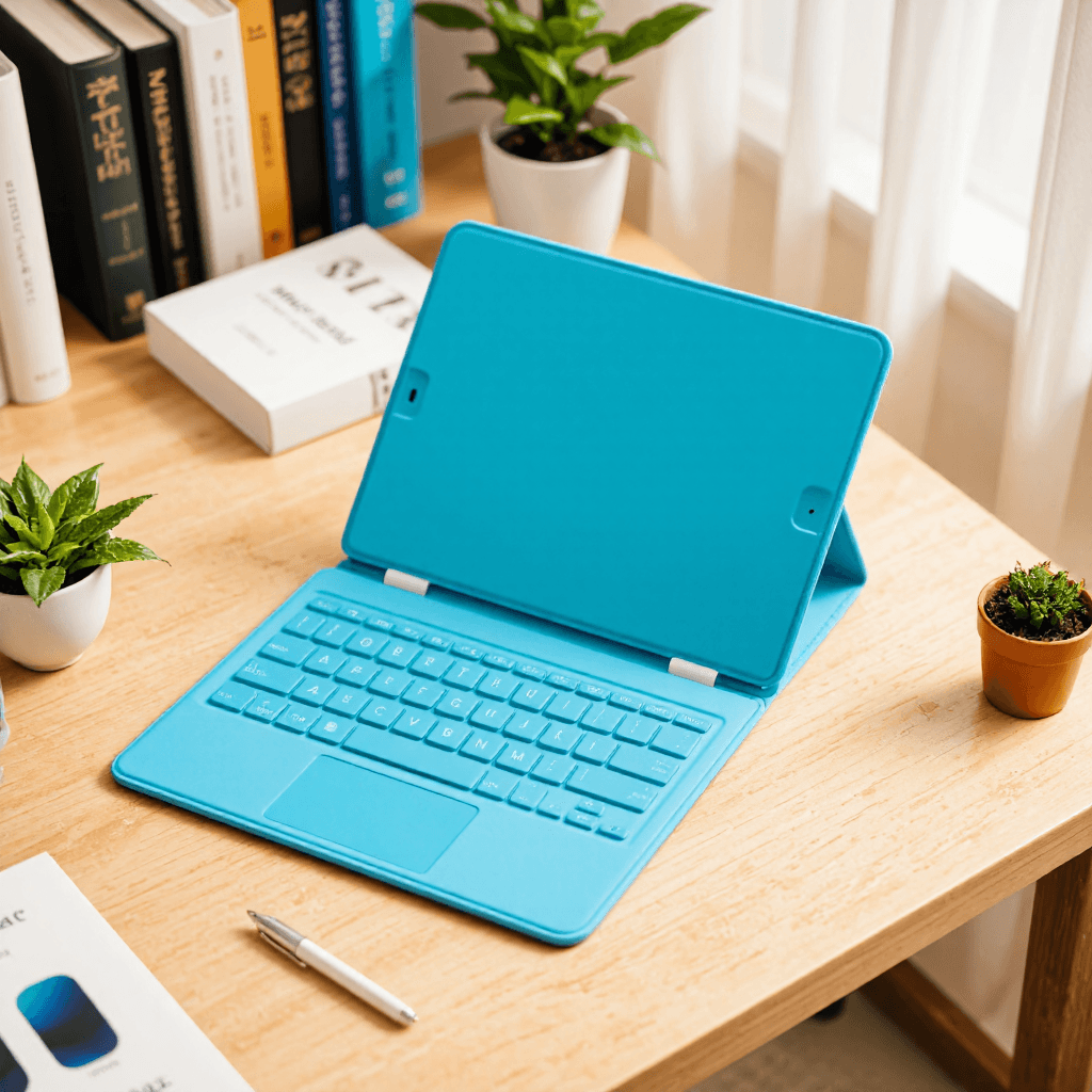 product photography of tablet keyboard case