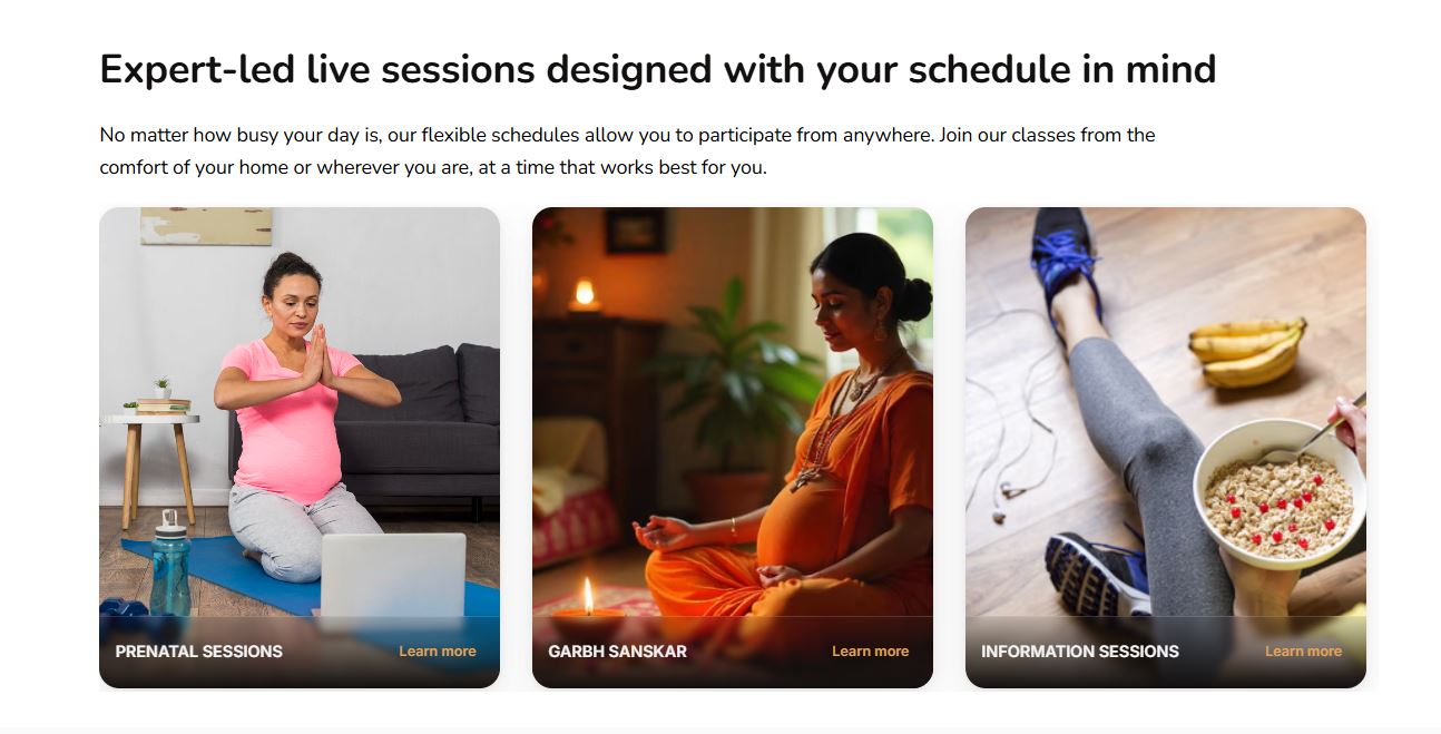 prenatal yoga and meditation sessions