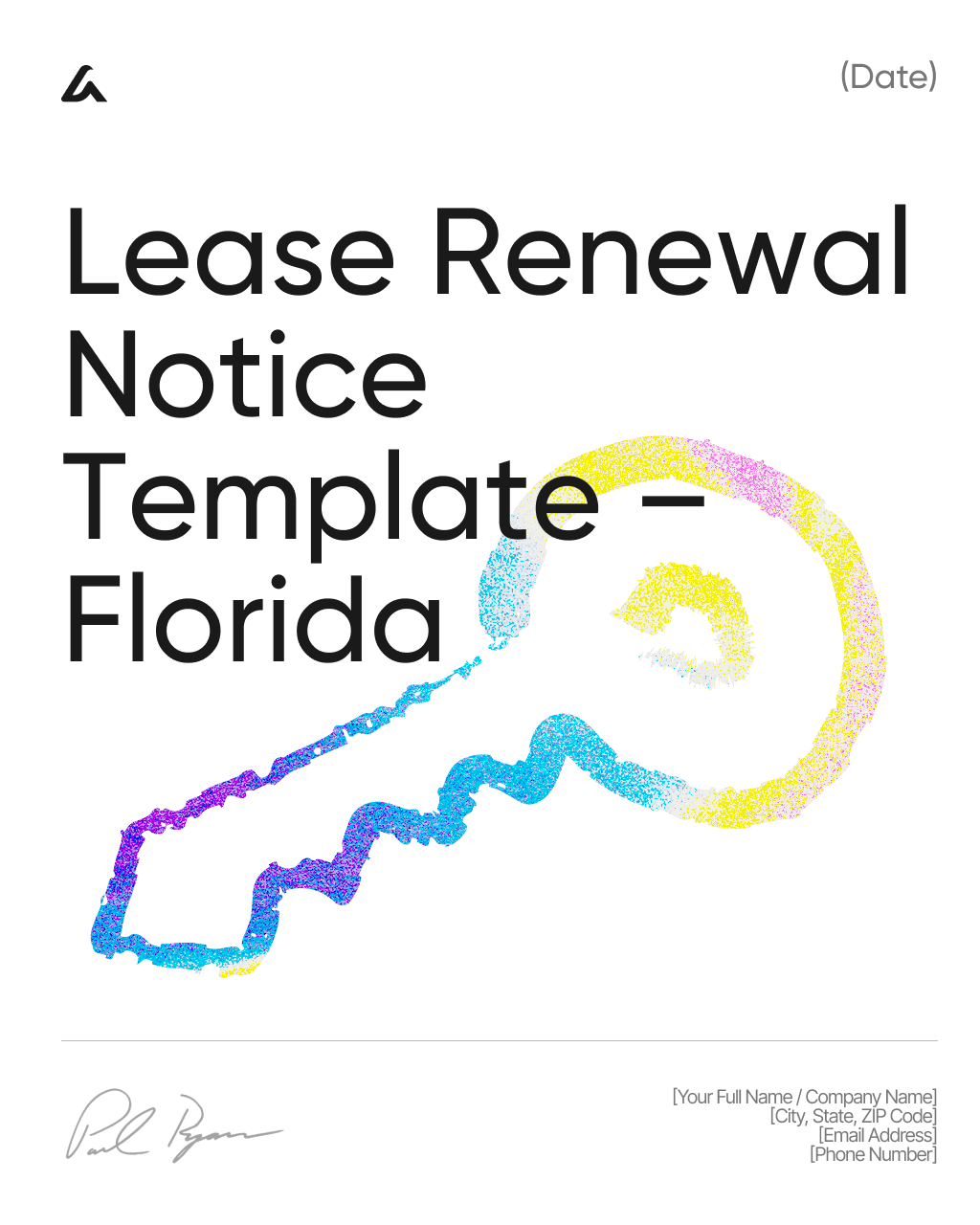 Lease Renewal Notice Template – Florida