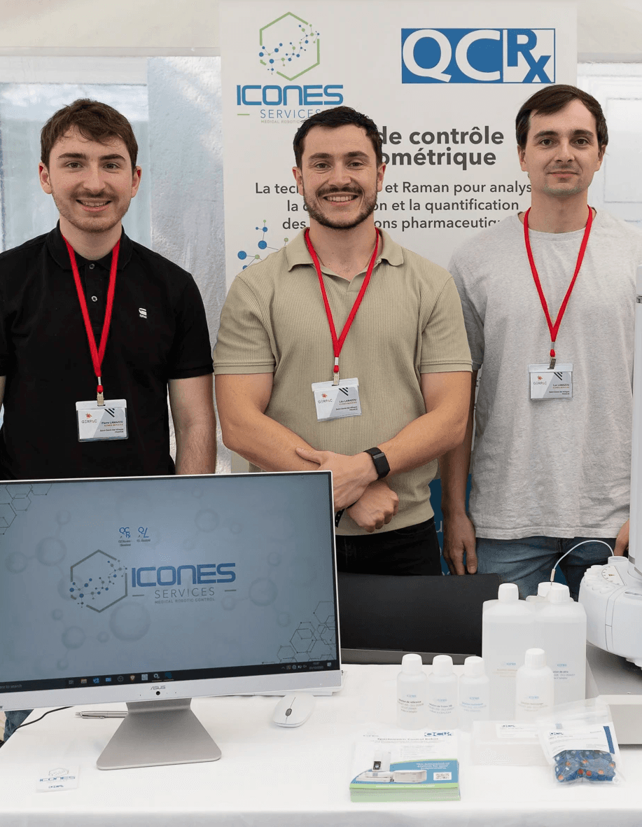 Membre équipe entreprise icones service qcrx dans l'entreprise familiale