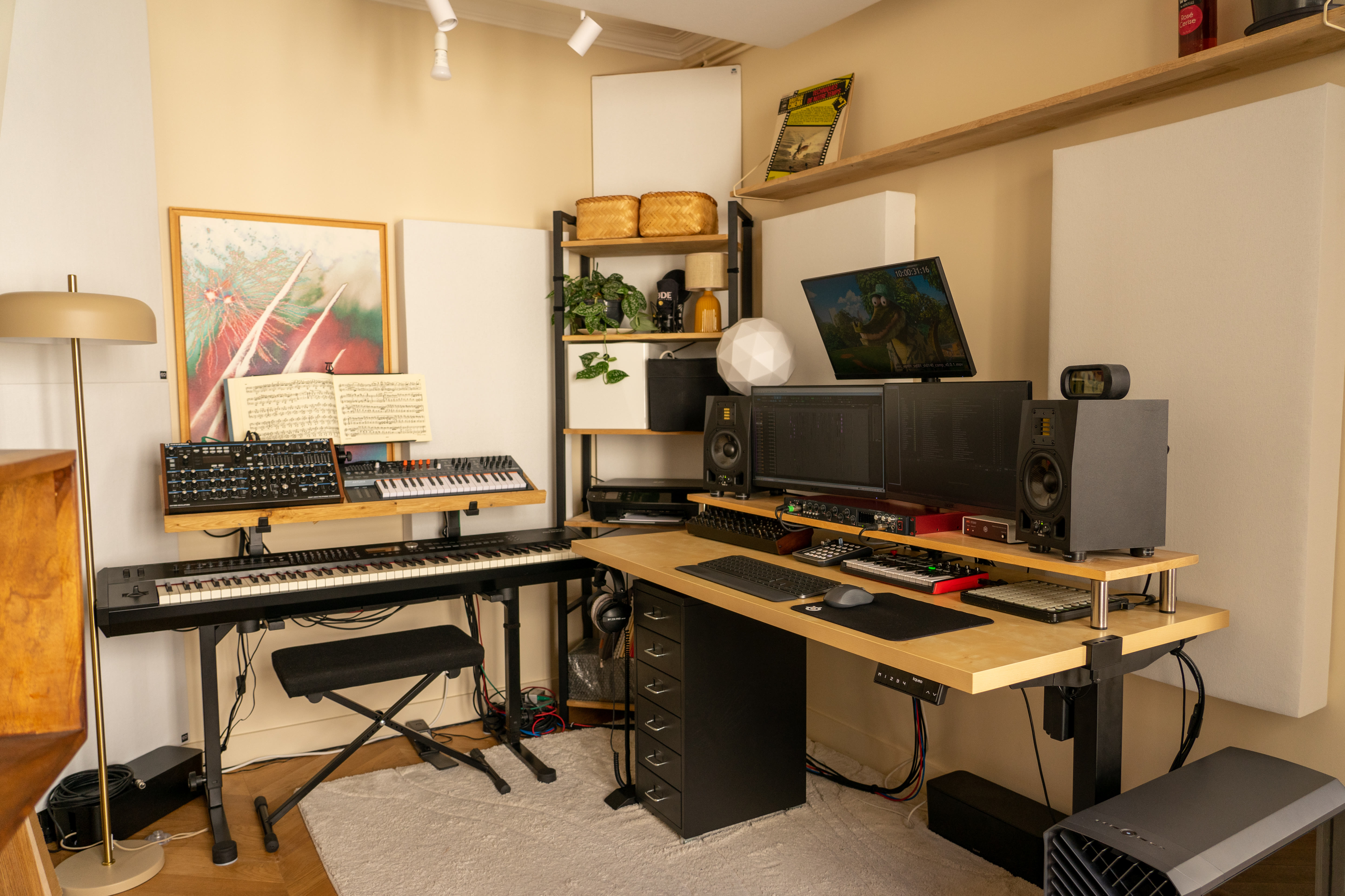 photo studio musique et post-production son à Paris, plan large