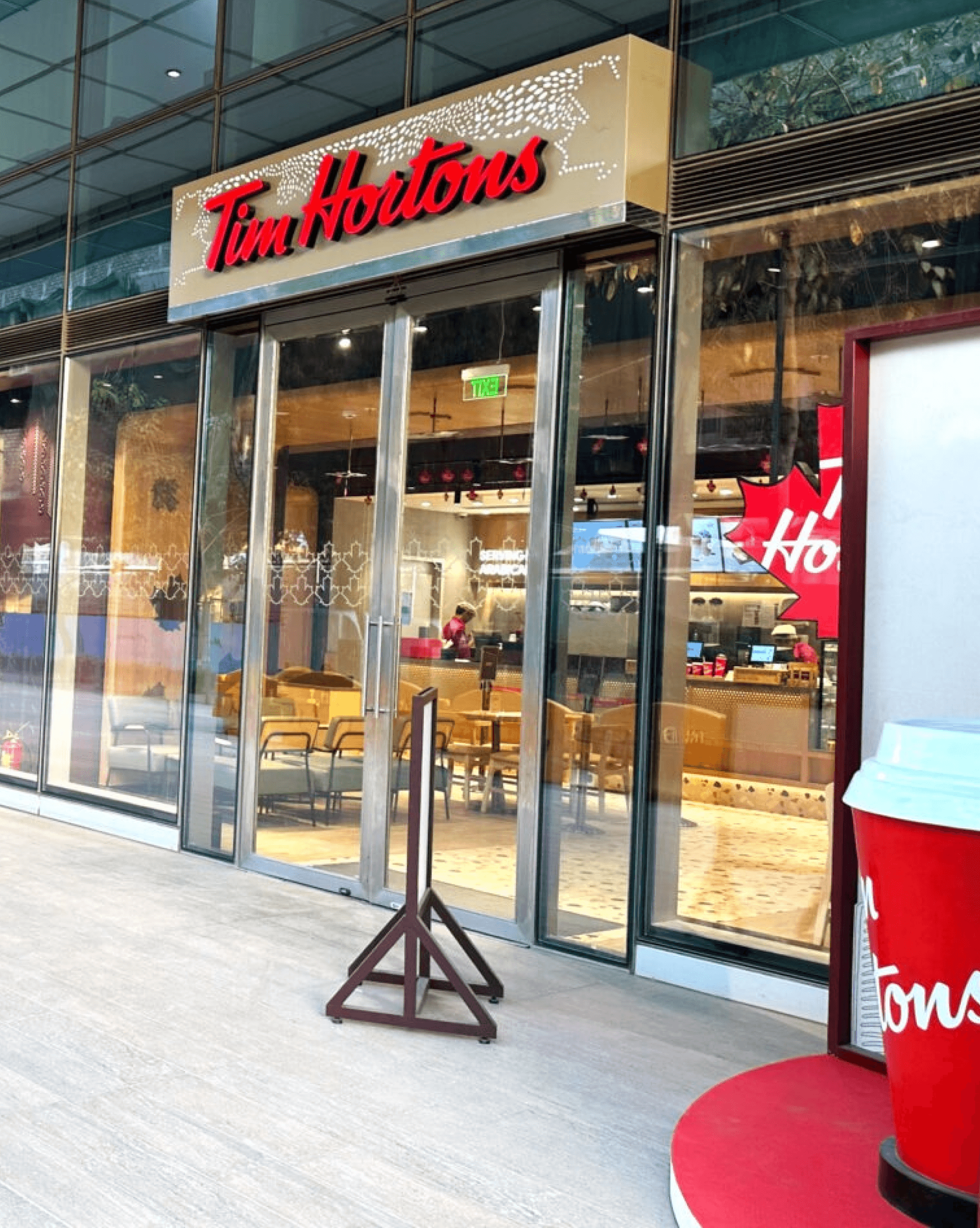 brand elements displayed for tim horton