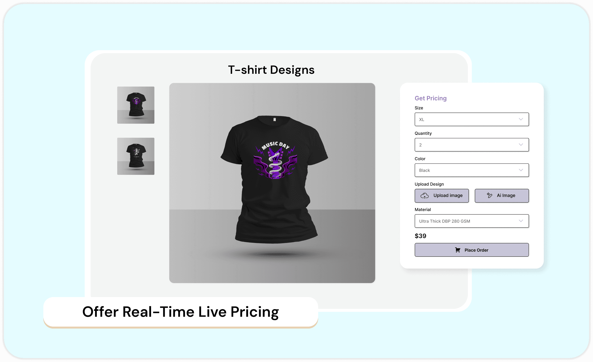 Real Time Live Pricing