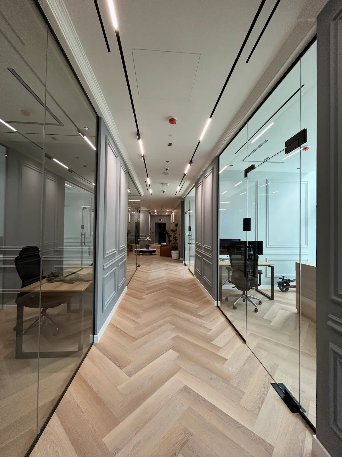 Dynamic picture of a cyclist riding downhill