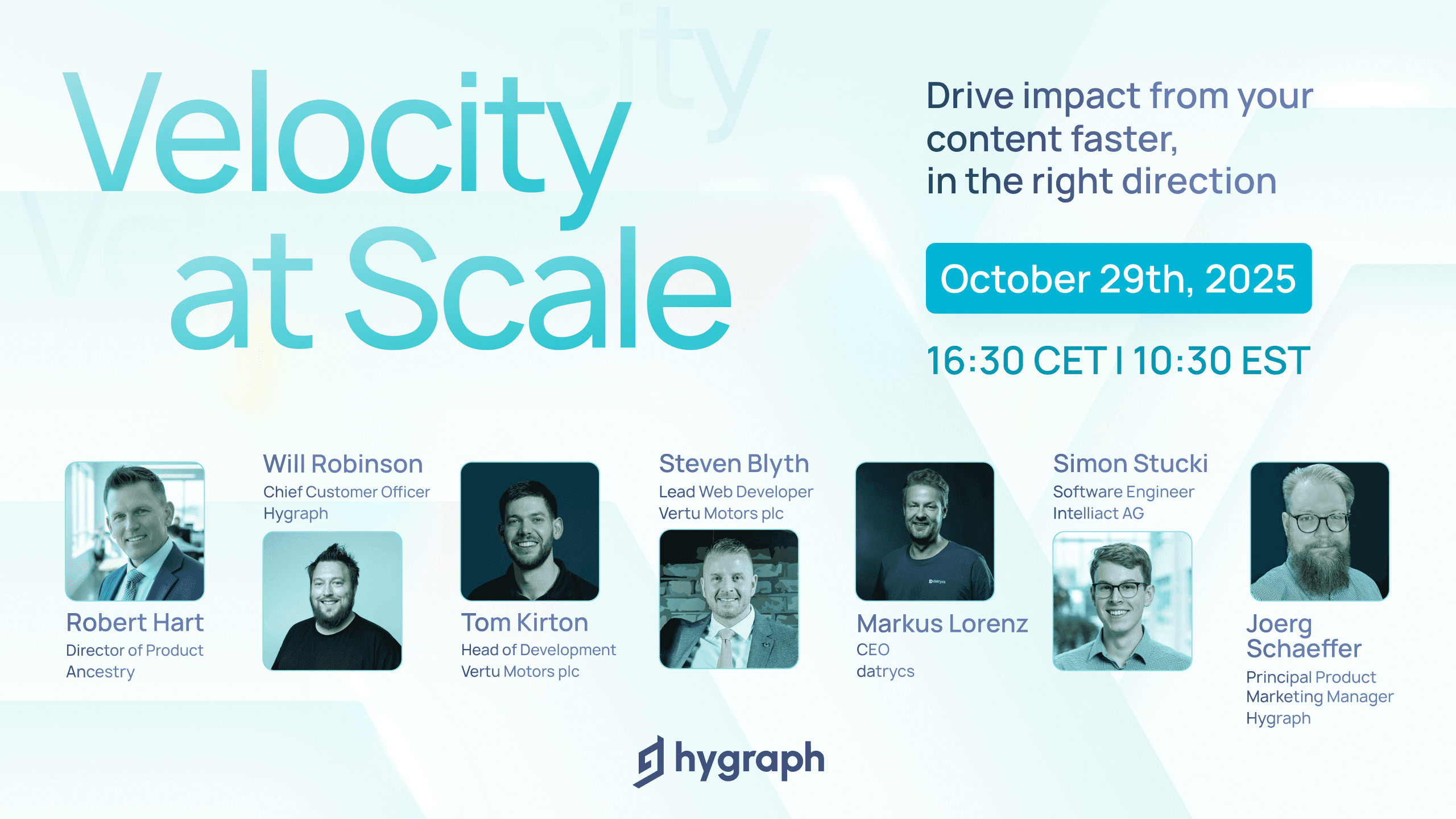 Hygraph Velocity at Scale Launch Event