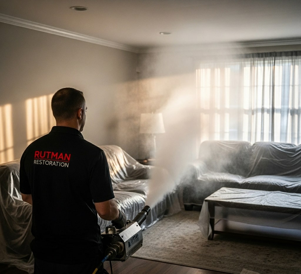 Odor neutralization with thermal fogging in Willamina
