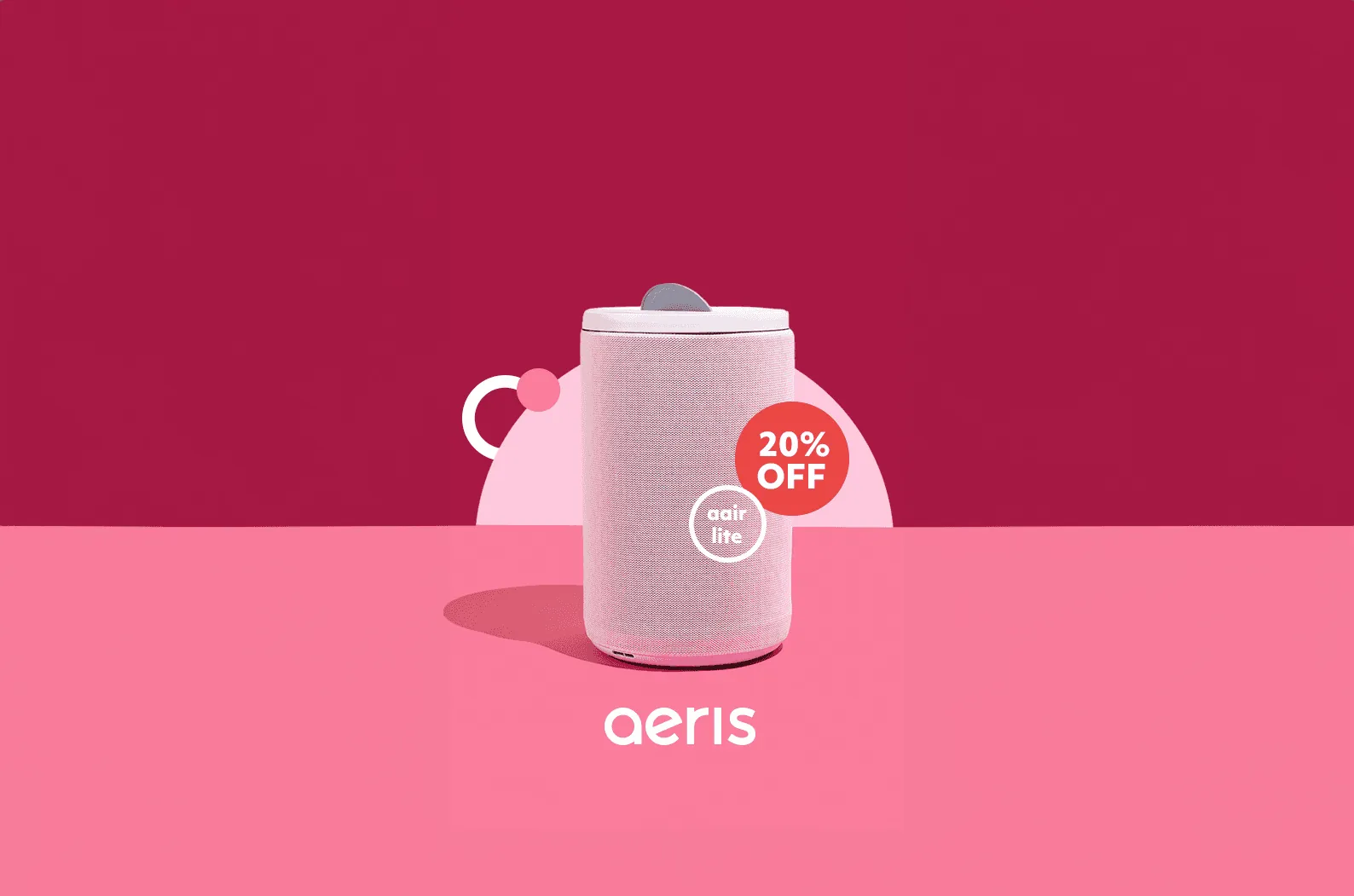 Aeris medical-grade brand identity hero