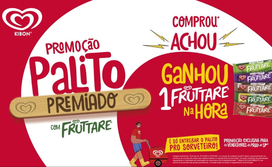 Kibon relança Palito Premiado e distribui milhares de picolés