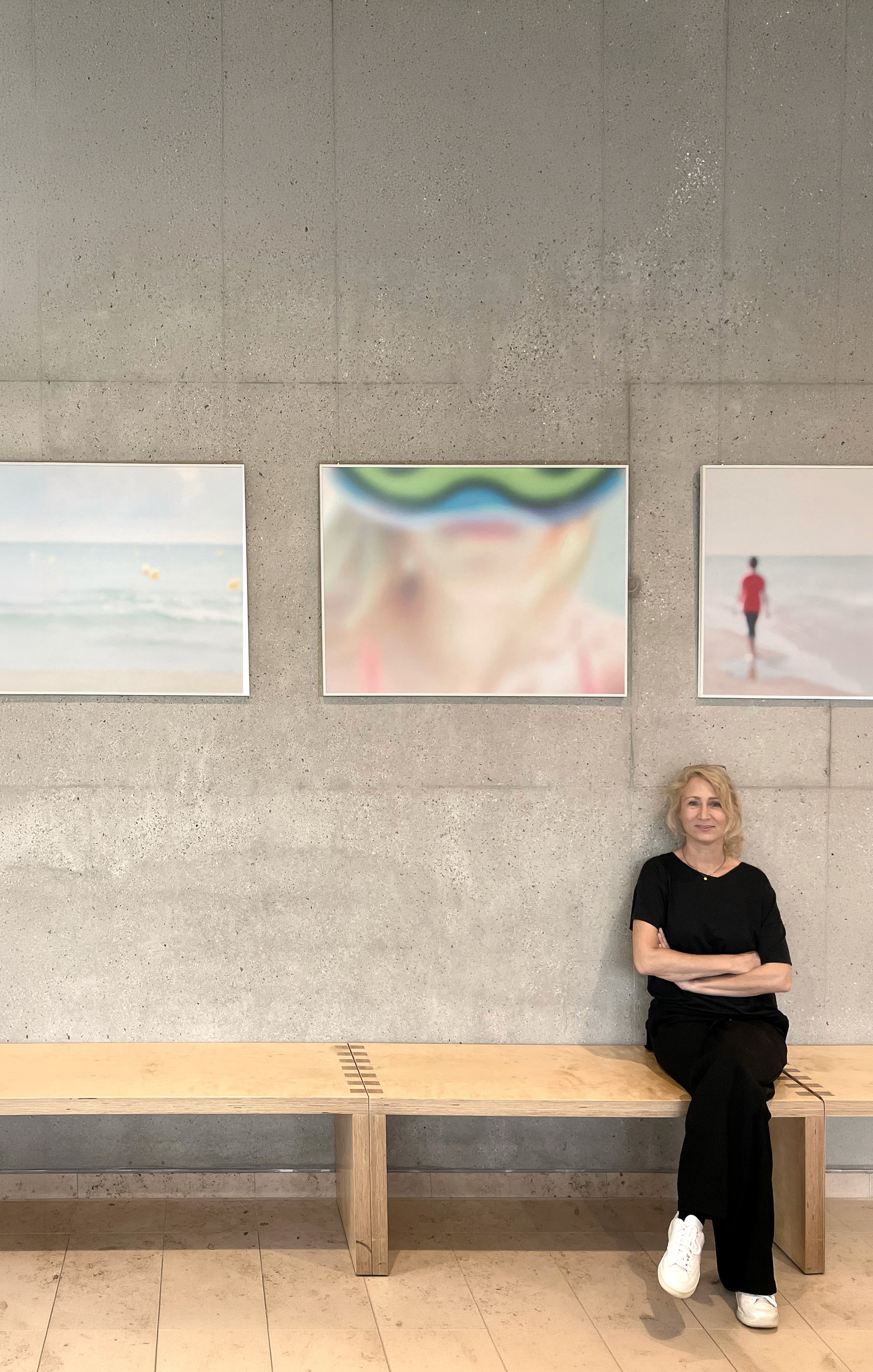Artist in studio