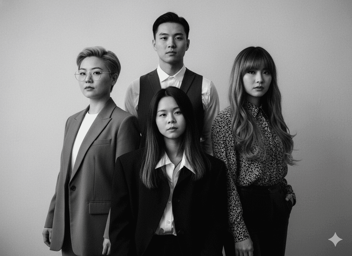 Group of people relaxing outdoors on a field or lawn