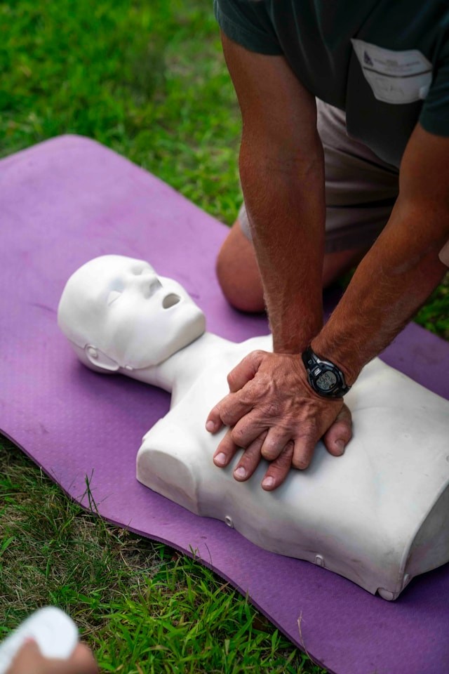 CPR training at Maryland