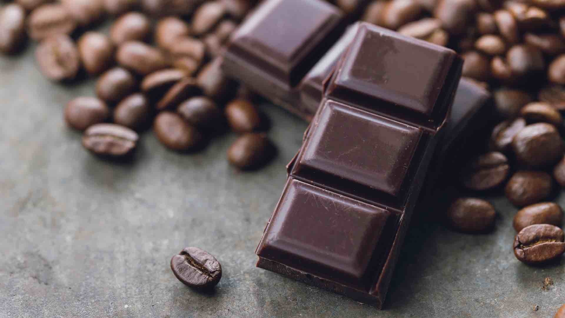 chocolate and coffee beans