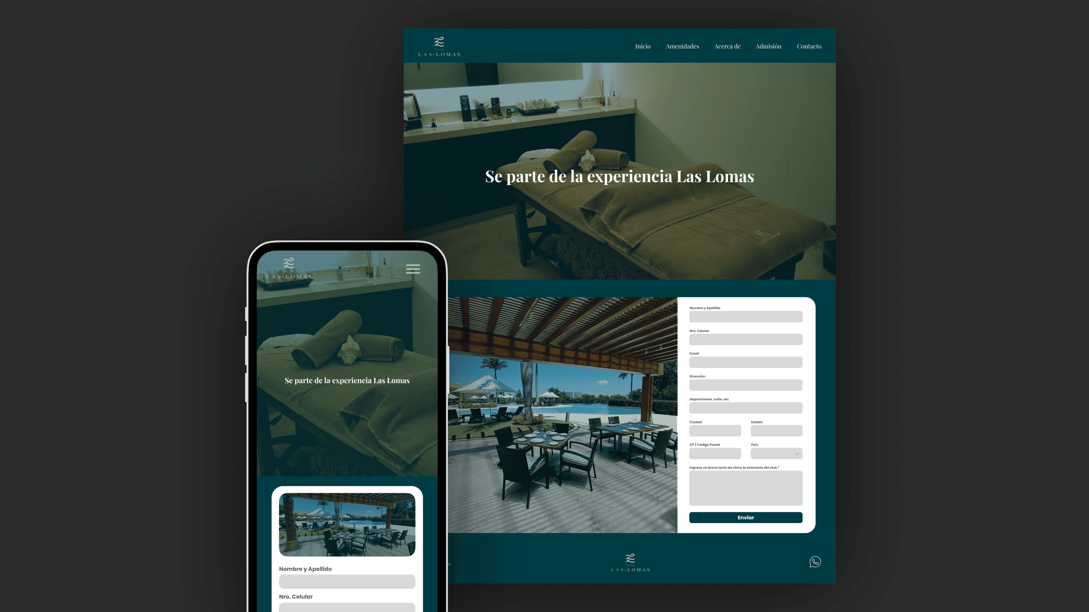 phone floating and prototype design on background