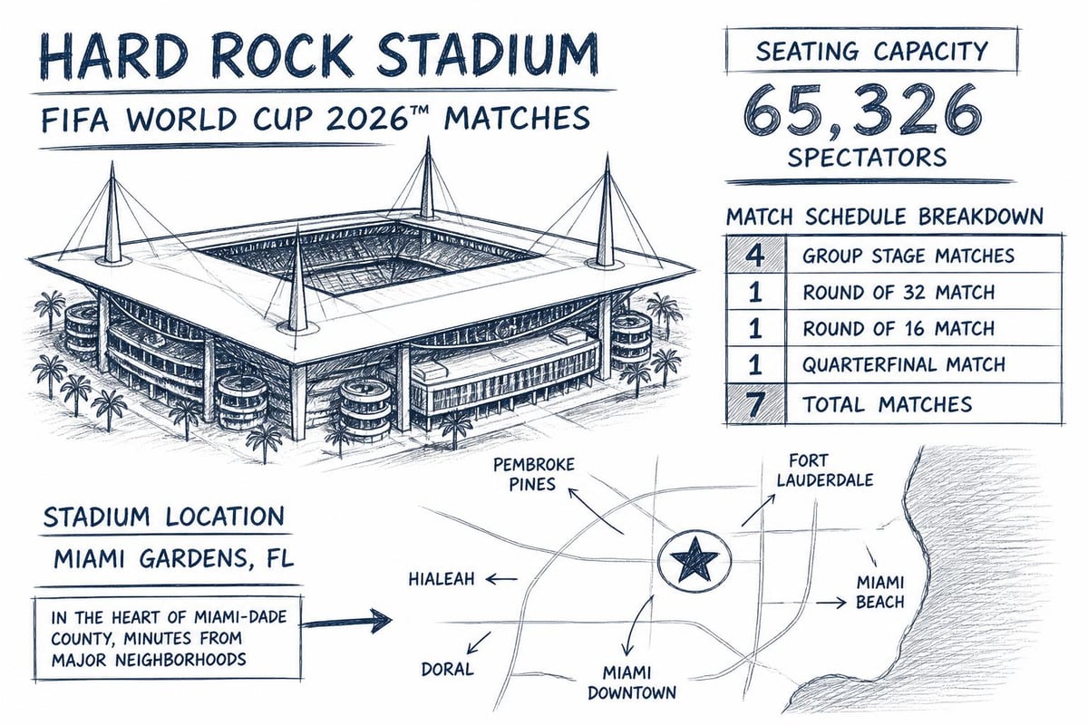 Hard Rock Stadium World Cup setup
