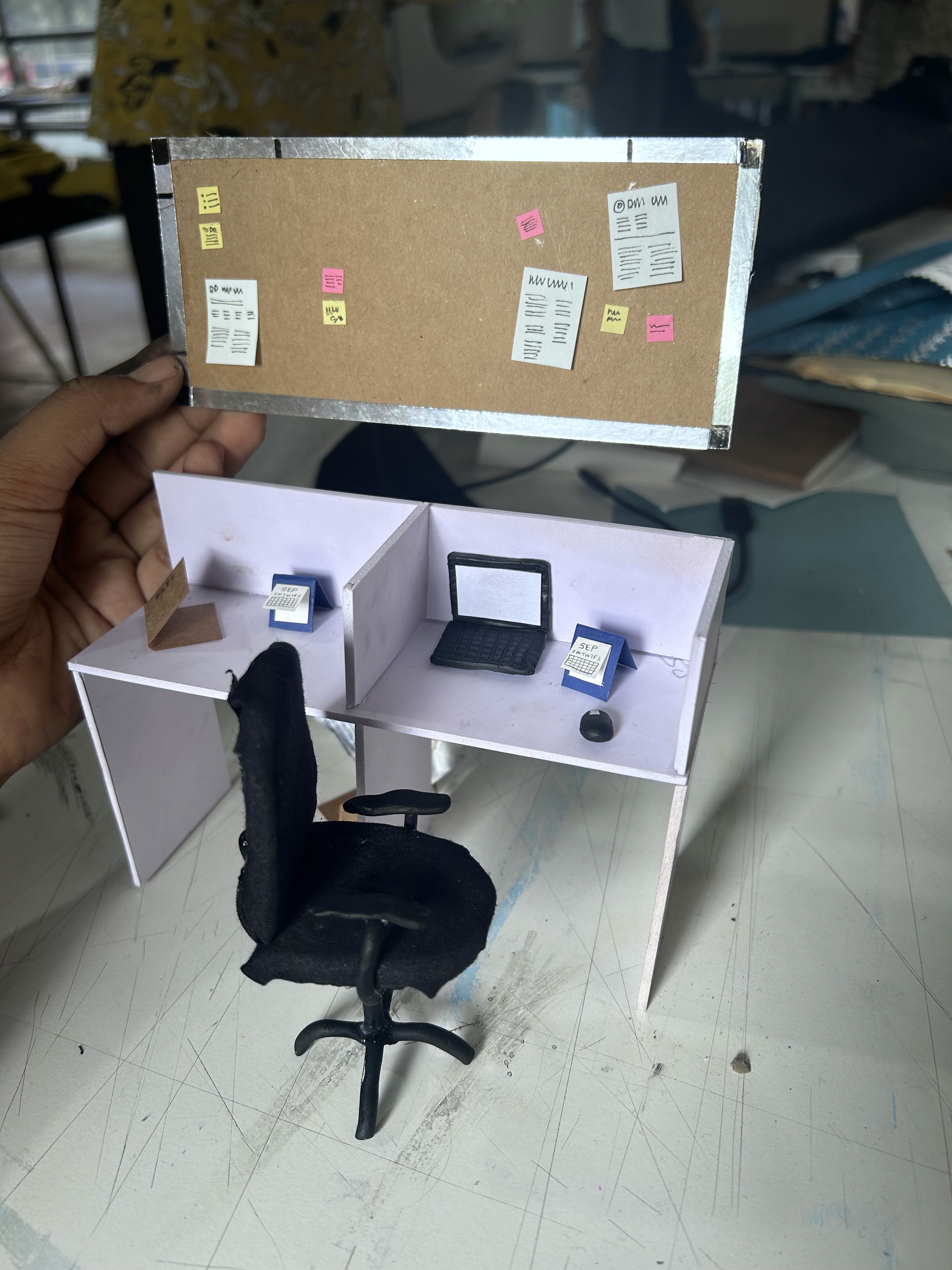 Office set for stop motion