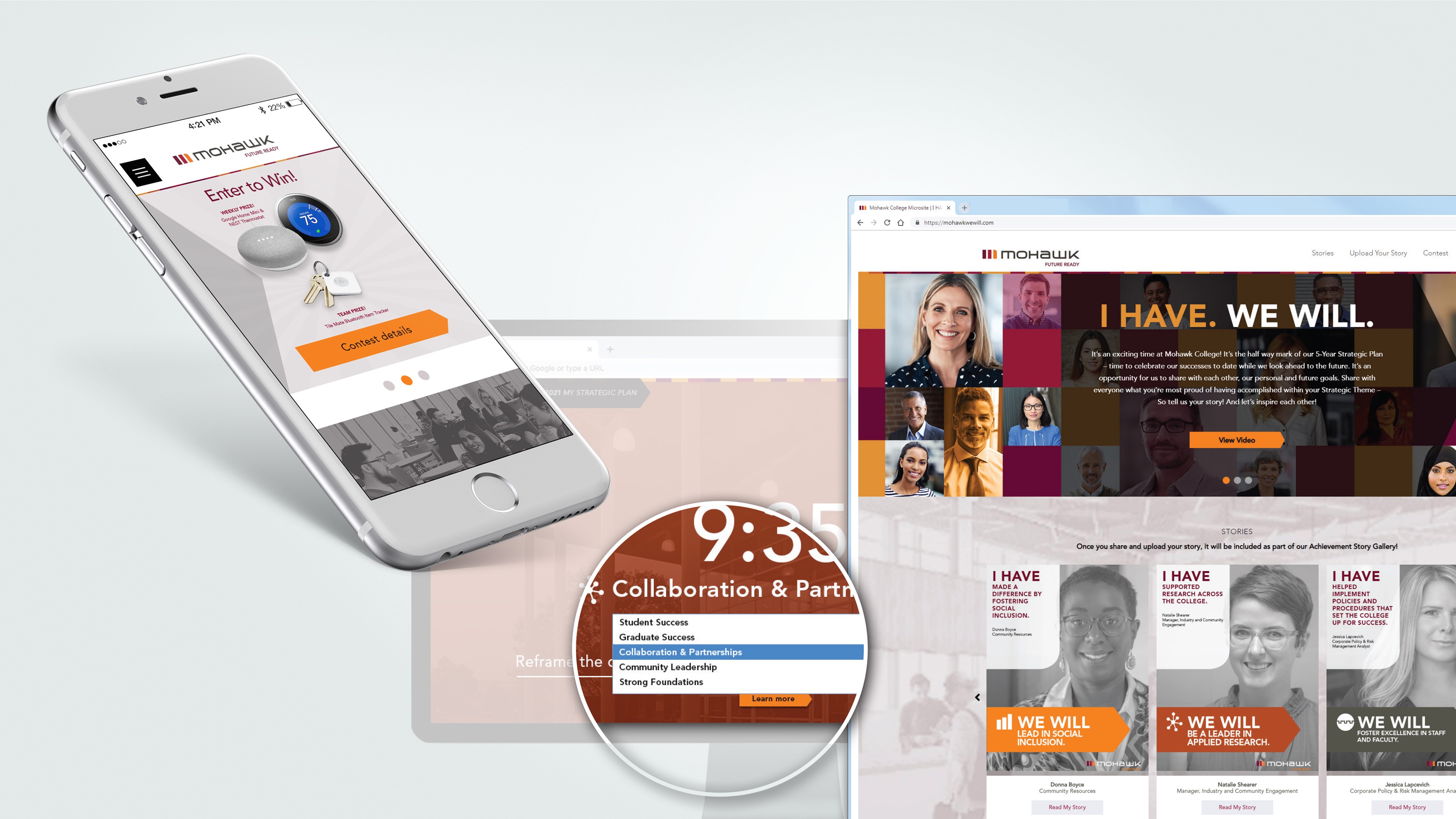 employee contest digital interface