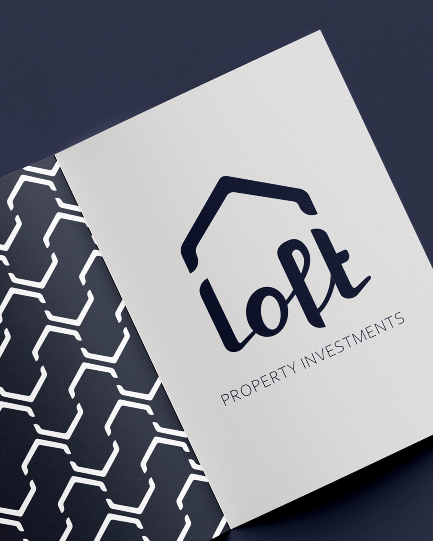 Loft property investments visual identity branding print design