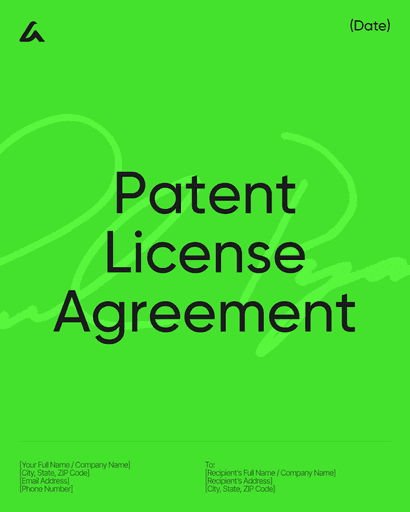 Patent License Agreement