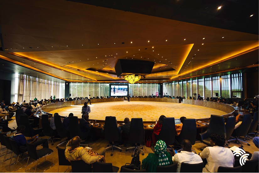 Delegates meeting in the diplomatic room at the Africa Food Systems Forum during stakeholder engagement work.