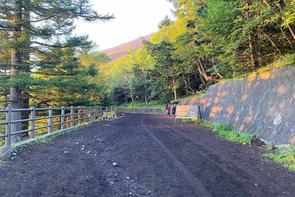 The beginning of the Mount Fuji Yoshida Trail