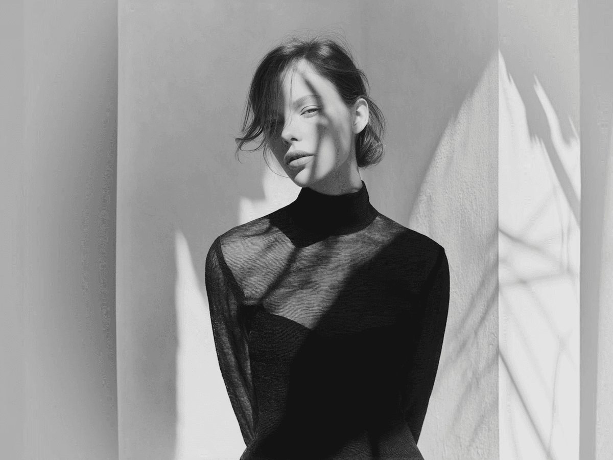 Elegant Monochrome Portrait