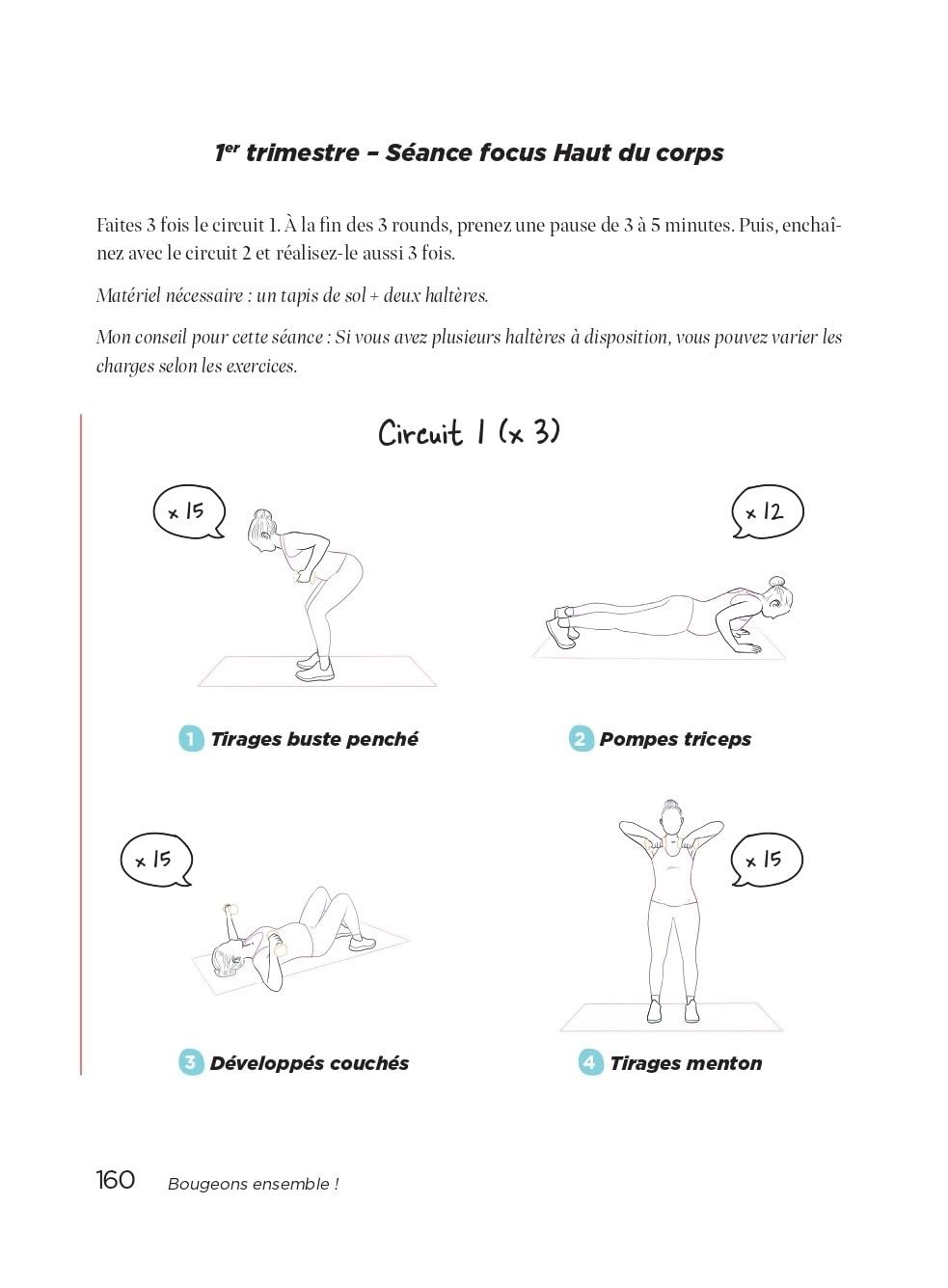 Extrait du livre sur la grossesse de Caroline Rinaudo, coach sportive et maman.