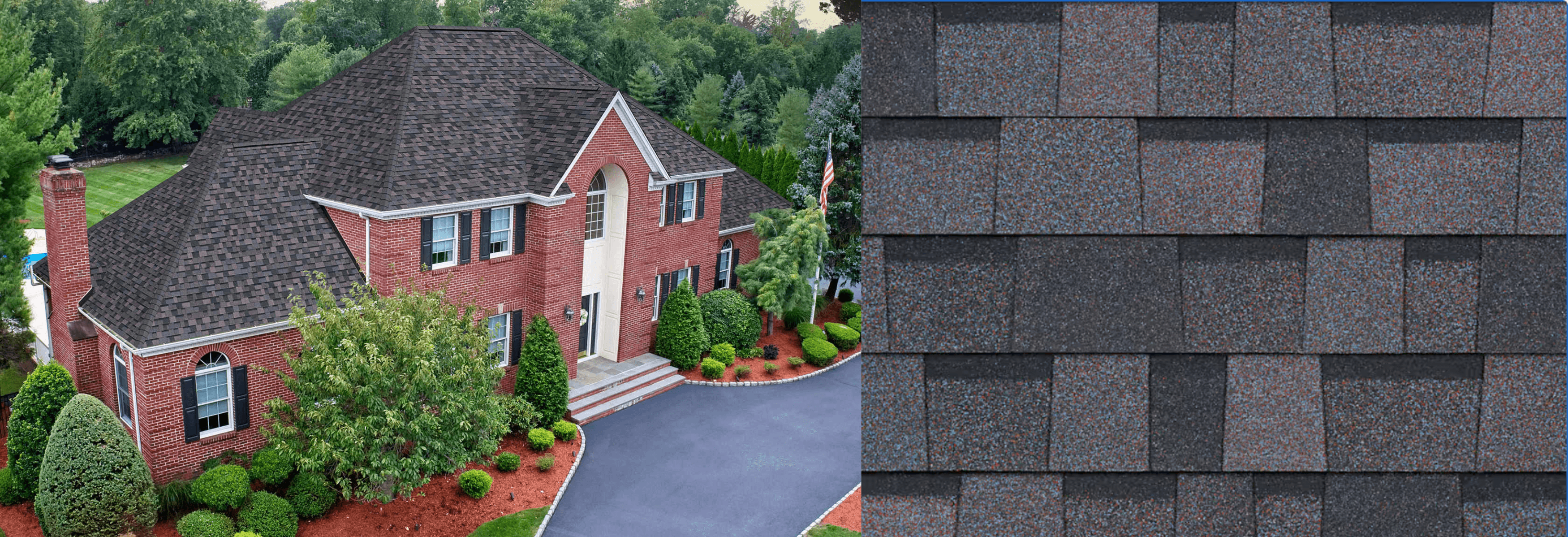 Product beauty and swatch combination shot for Owens Corning