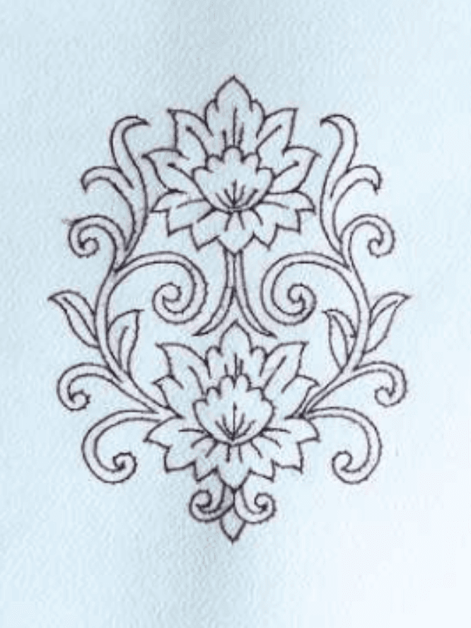 herd of sheep on road painting