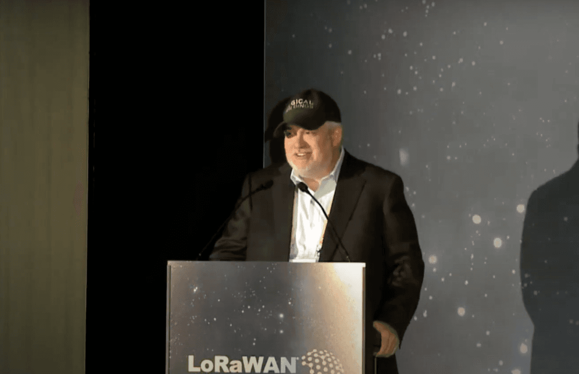 Jeff Hendler at LoRaWAN World Expo 2022 in Paris