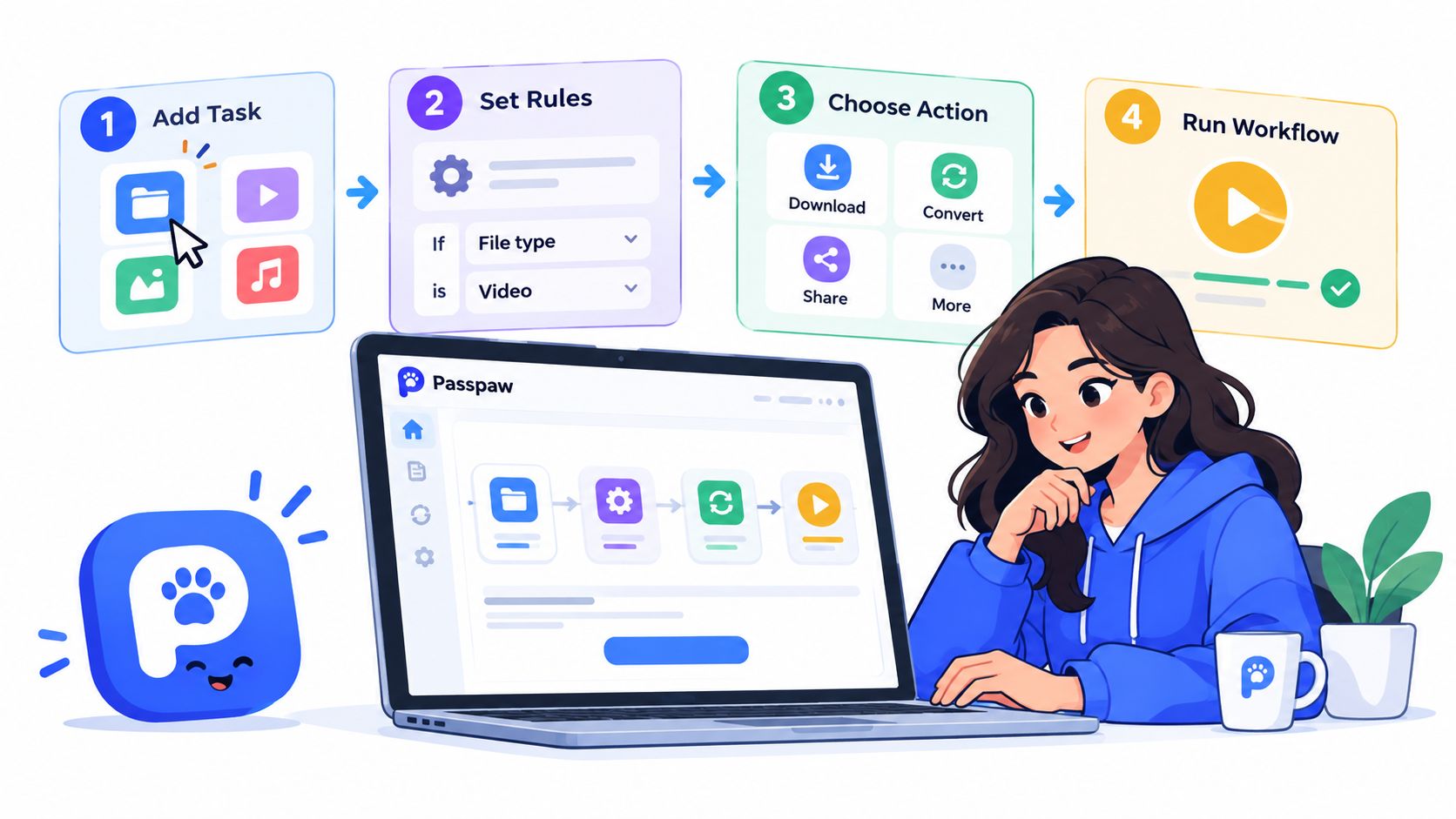 Screenshot from https://passpaw.example/screenshots/workflow-builder.png