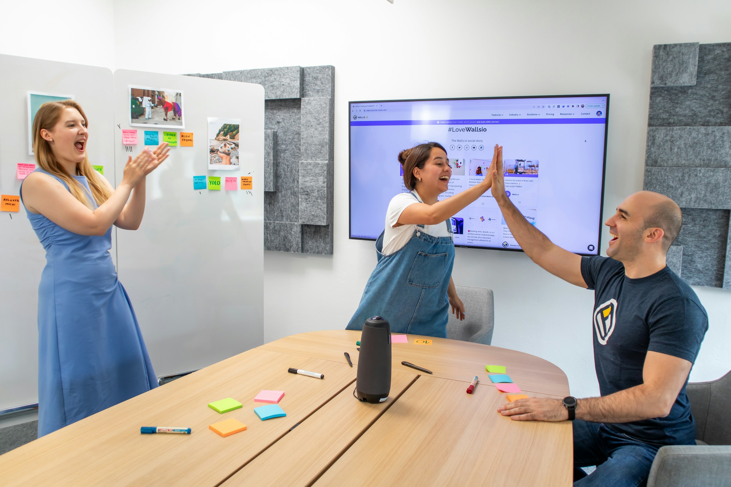 woman giving a high five - Executive Assistant Outsourcing