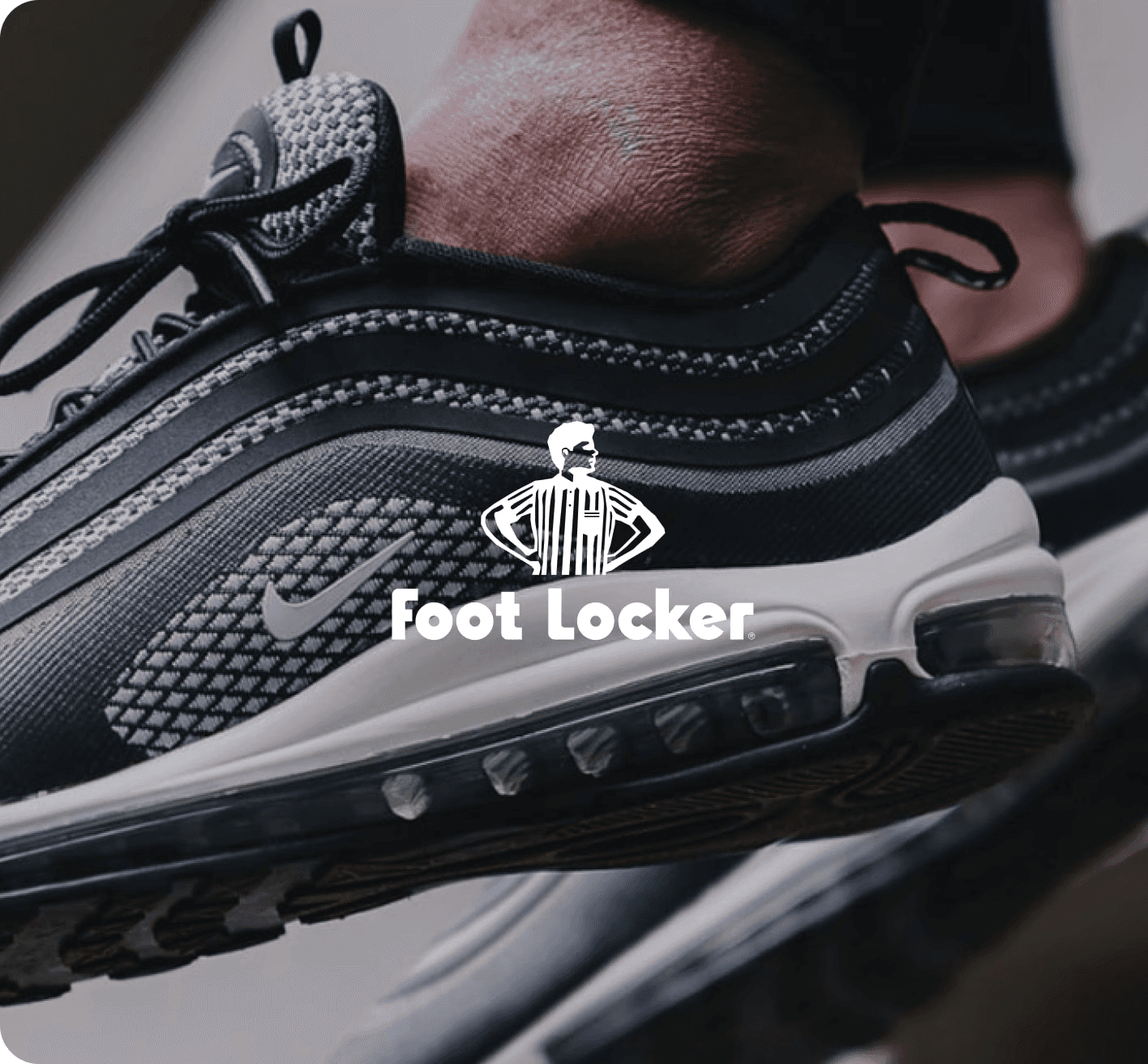 nike shoe with foot locker logo