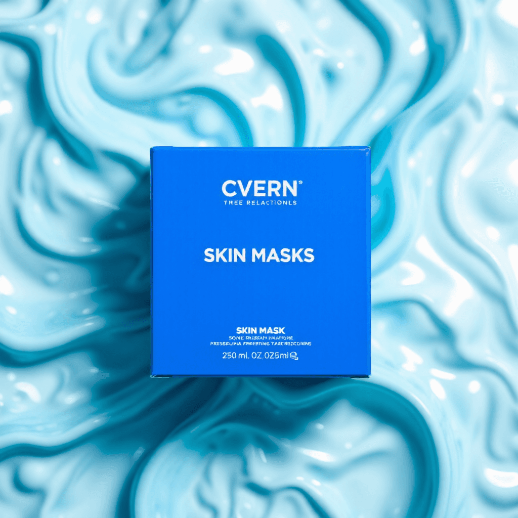 product photography of a box of skin mask