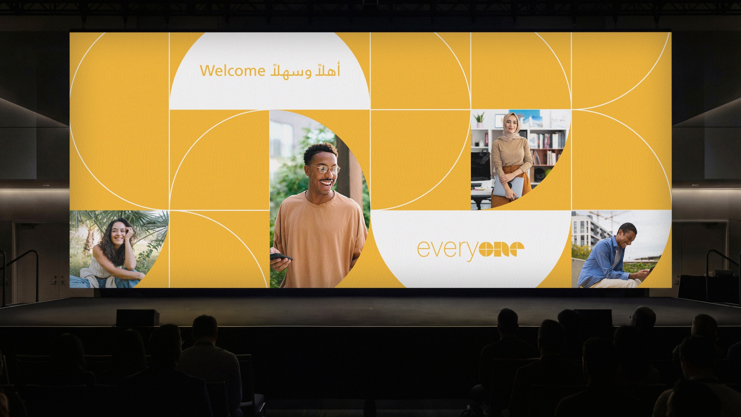 Everyone Shurooq Branding Digital Screen Event Stage